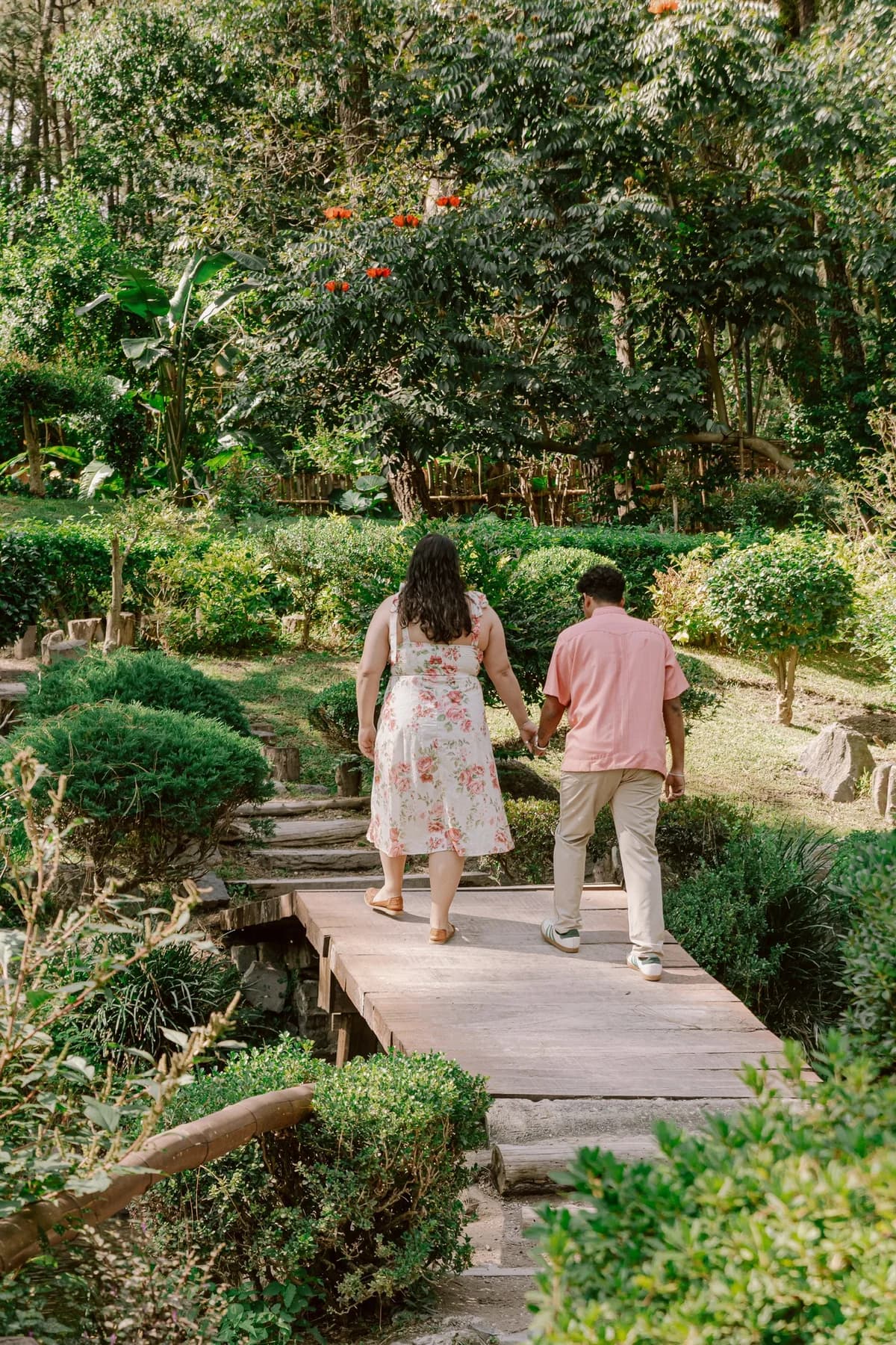 Nathan and Natalia walking hand in hand into their next chapter